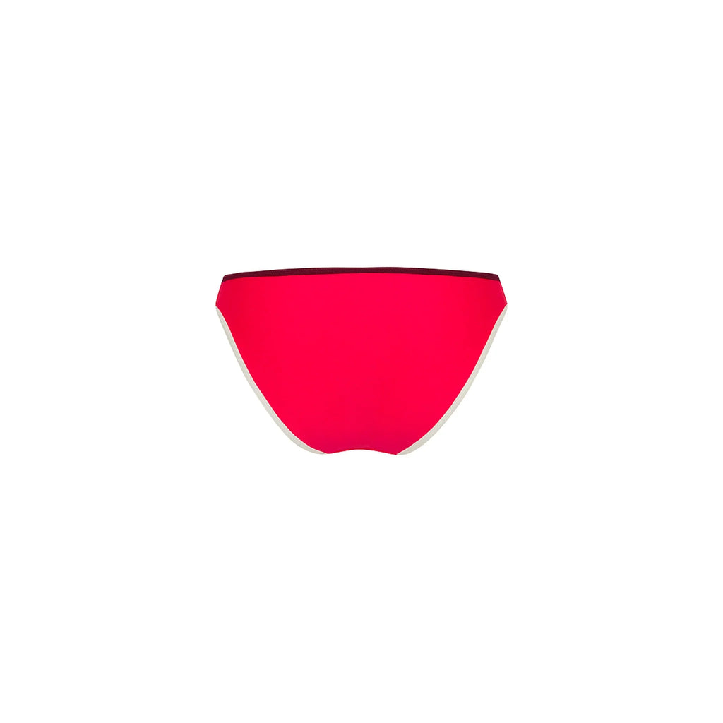 Modest Bind Full Coverage Bikini Bottom - Cherry Cola