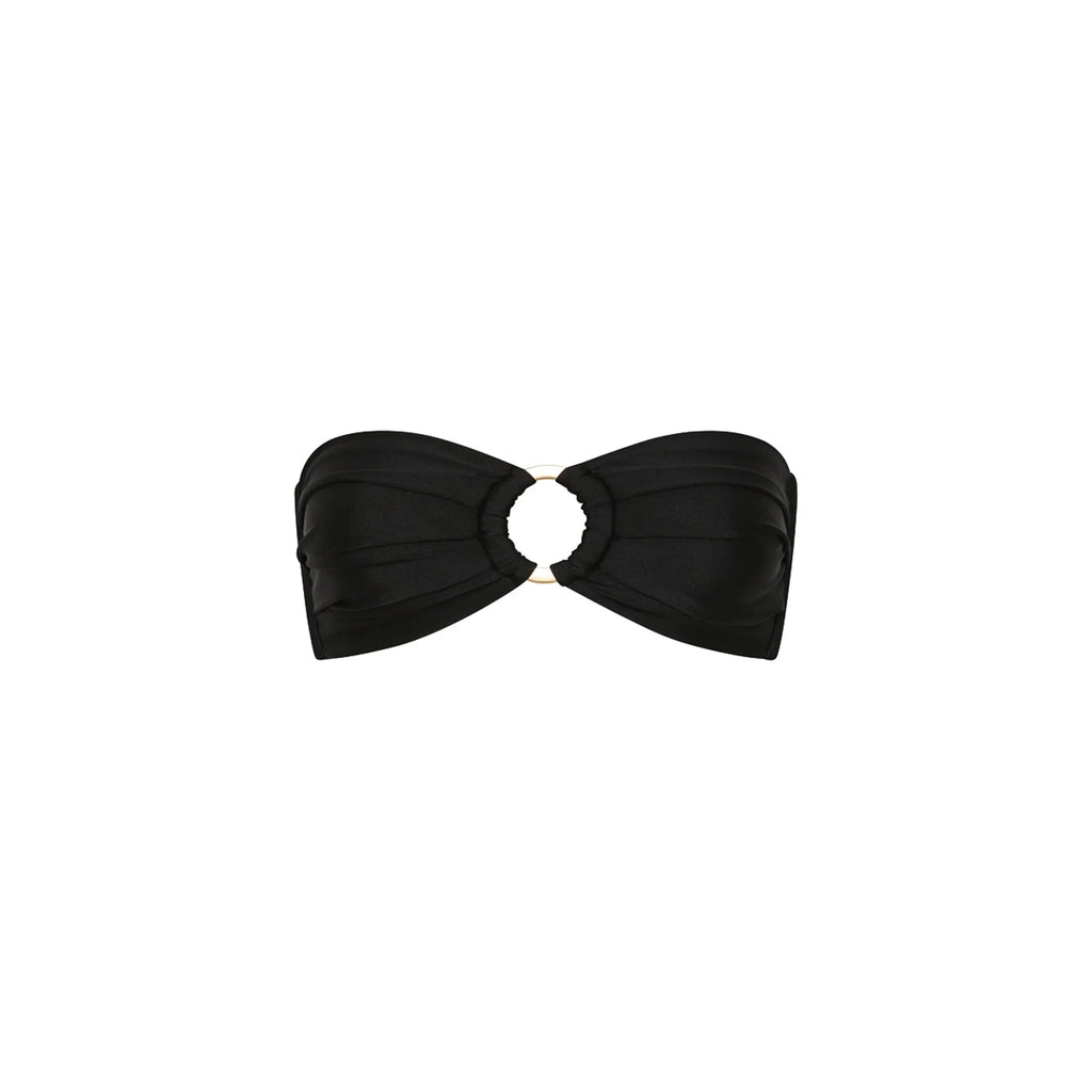 Strapless Bandeau Bikini Top - Twilight Black