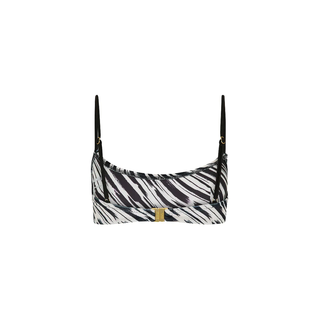 Invisible Underwire Crop Bikini Top - Wild Honey