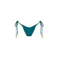 Trio Ring Cheeky Tie Bikini Bottom - Laguna Haze