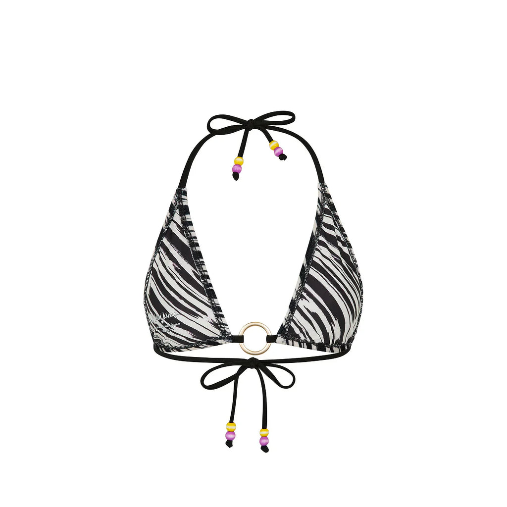 Ring Halter Bikini Top - Wild Honey
