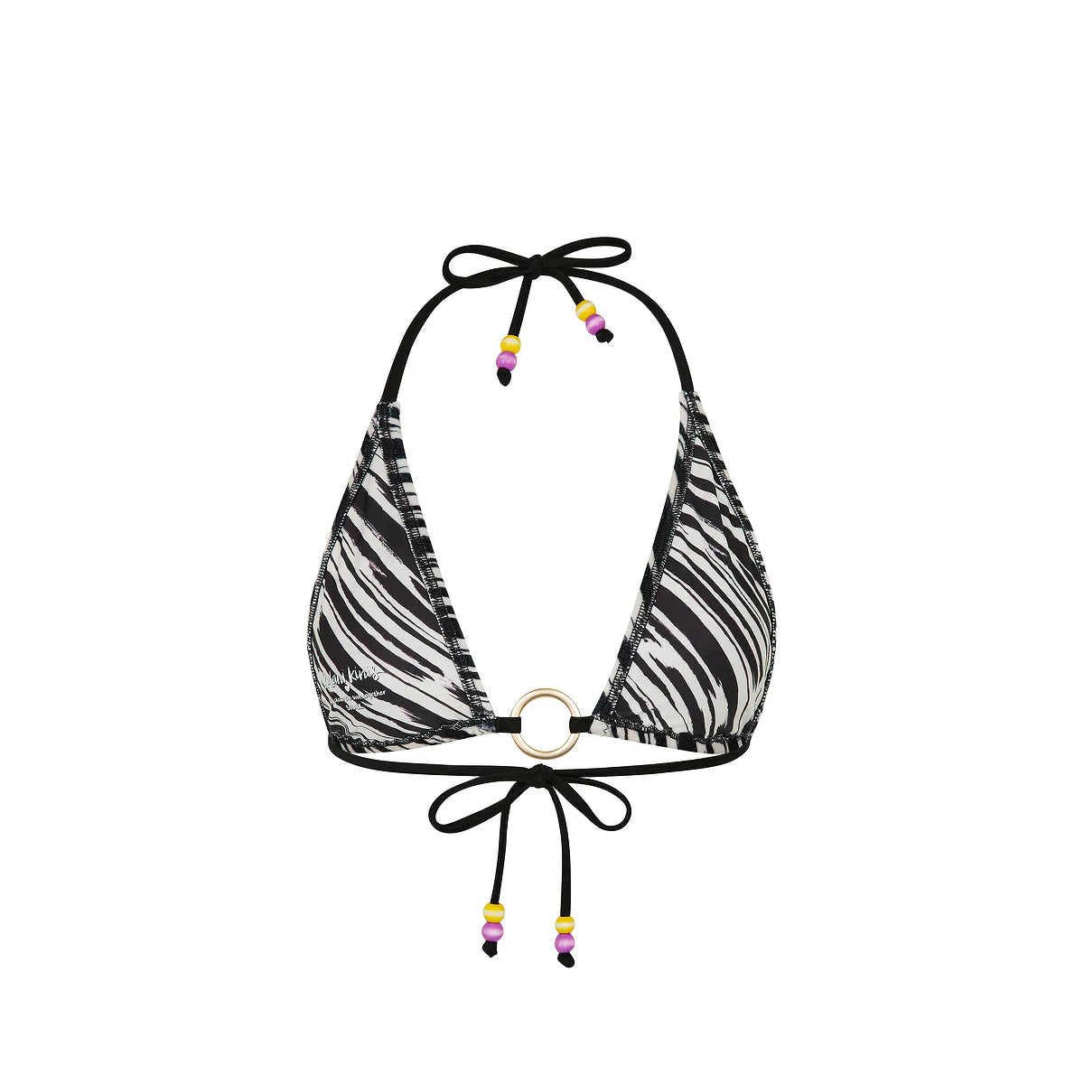 Ring Halter Bikini Top - Wild Honey