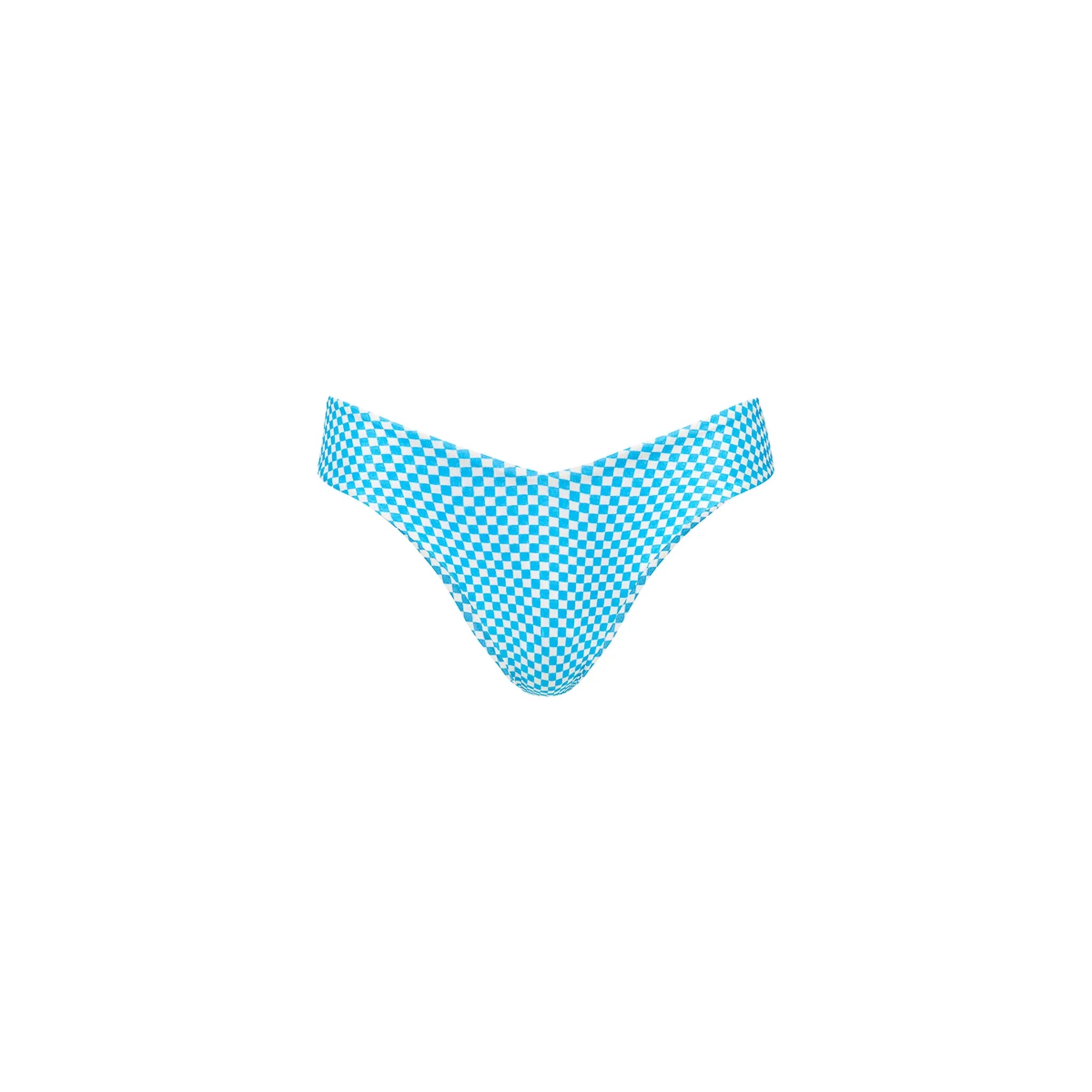 Cheeky V Bikini Bottom - Checkmate