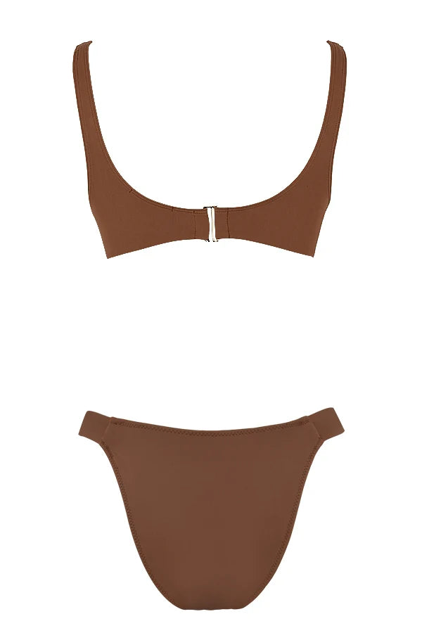 chocolate underwired bikini
