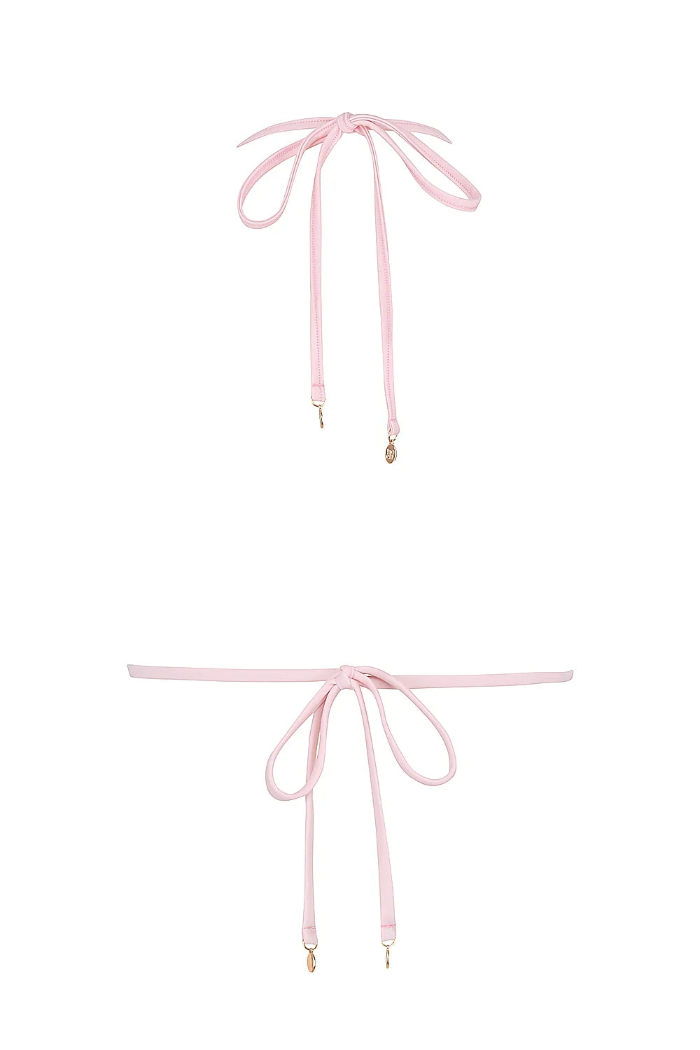 pink paisley triangle bikini top