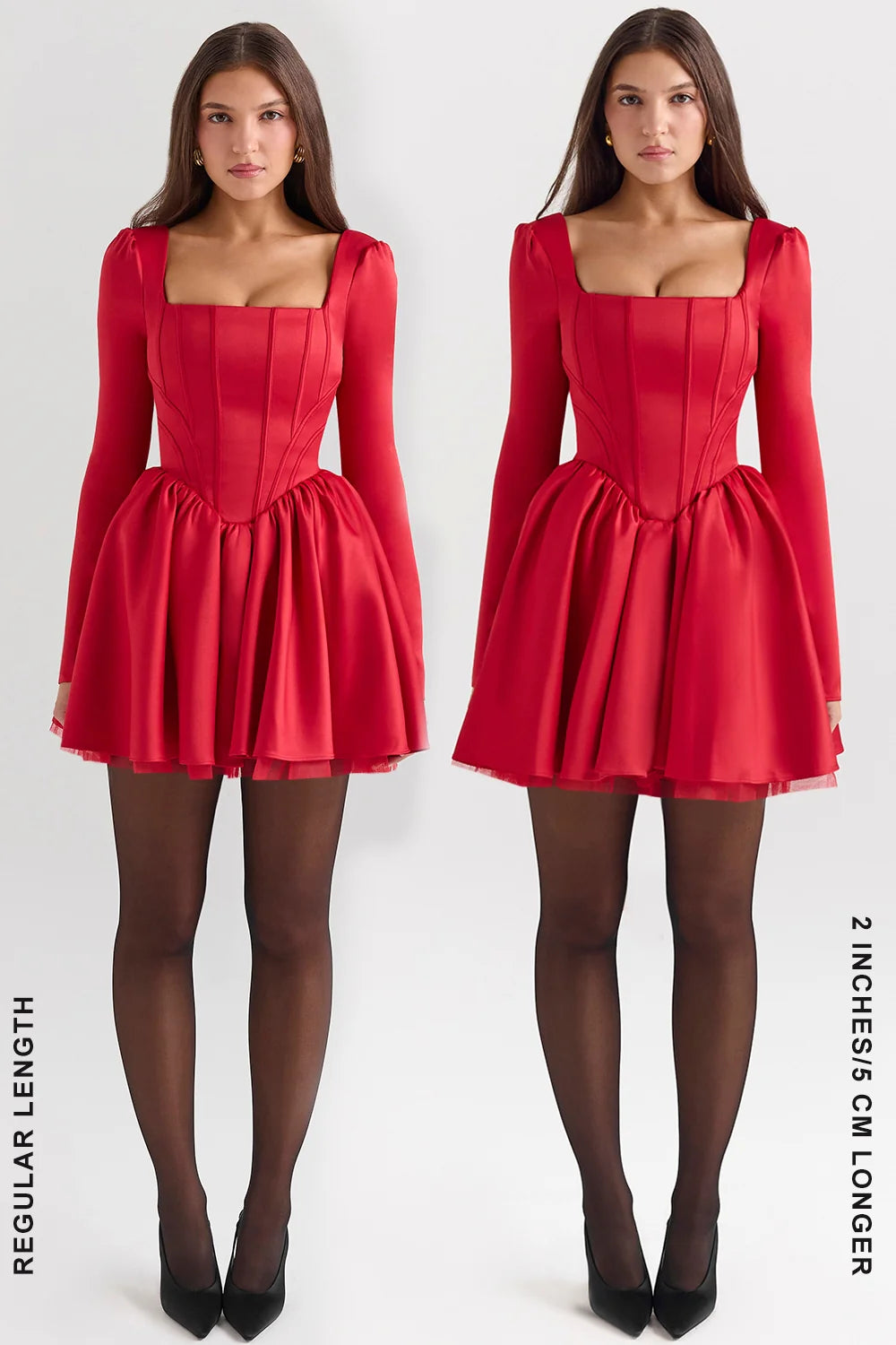 holly red removable bow tulle mini dress - sale