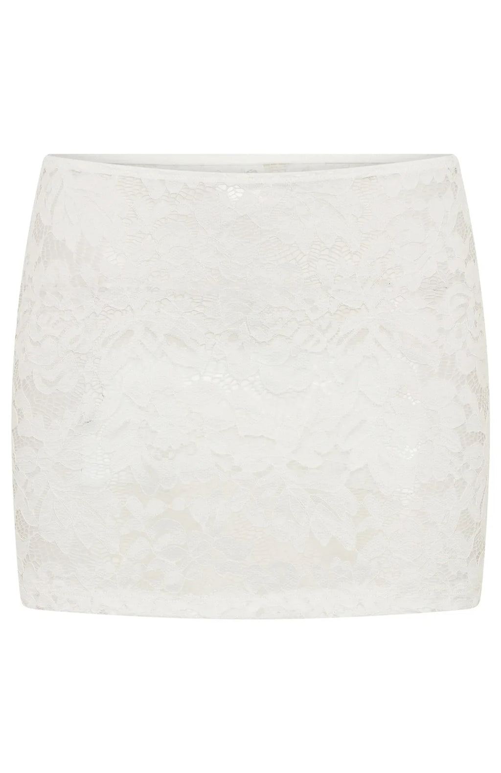 Forbidden Fruit Lace Mini Skirt White
