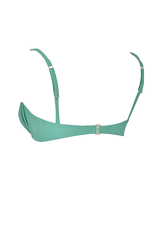 eucalyptus ruched bikini top