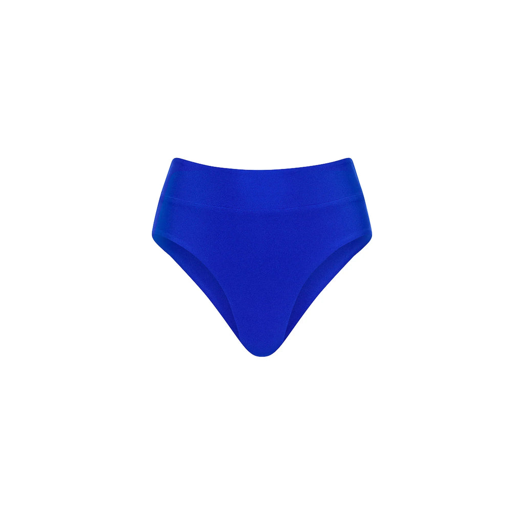 High Hip Cheeky Bikini Bottom - Blue Lagoon