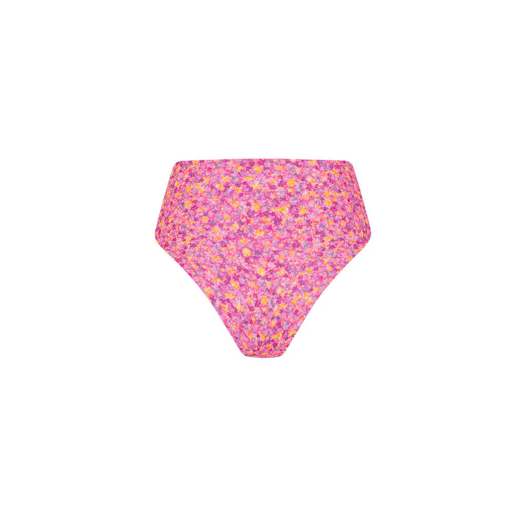 High Hip Cheeky Bikini Bottom - Gelato Bloom