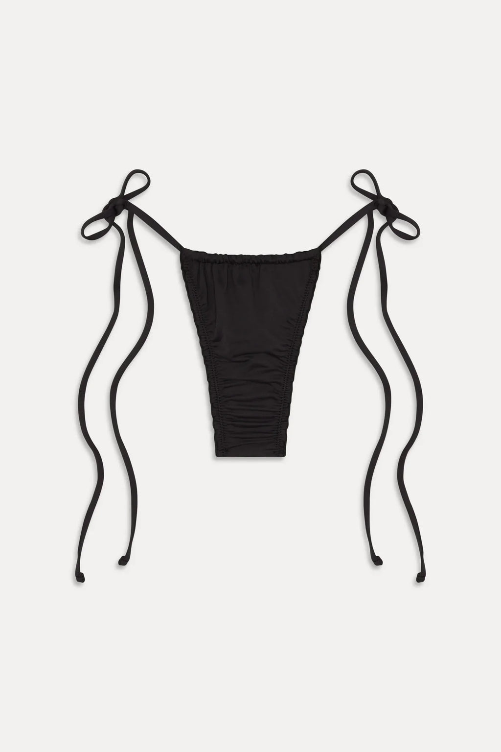Tidal Micro String Bikini Bottom - Black