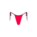Micro Thong Tie Side Bikini Bottom - Cherry Cola