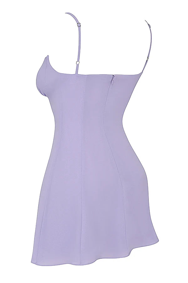 lavender mini dress