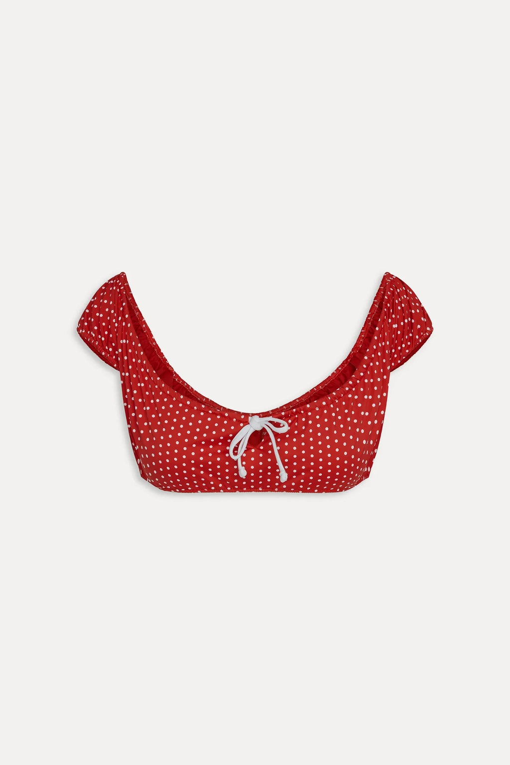 Angel Bikini Top - Red Polka Dot