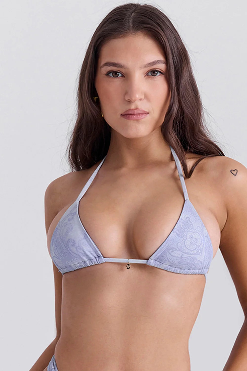lavender paisley bikini top