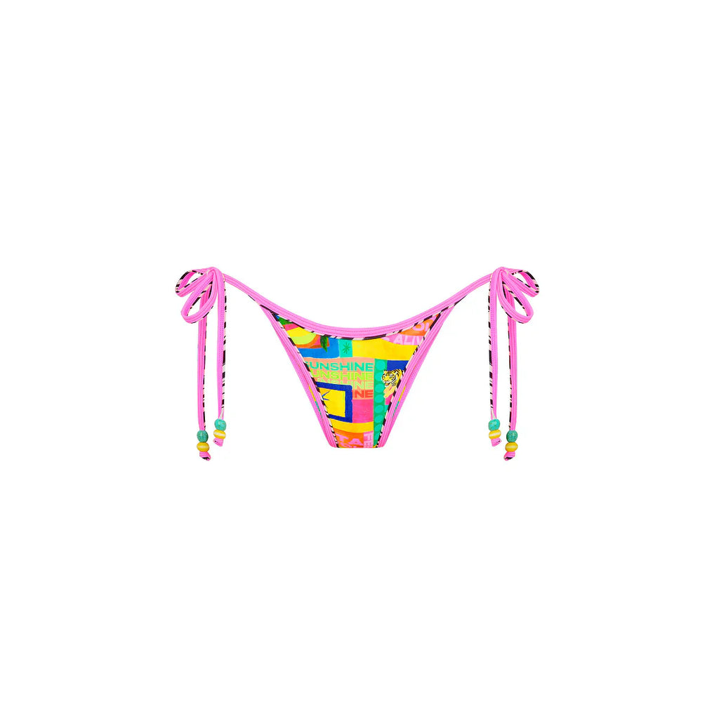 Double Bind Cheeky Tie Bikini Bottom - Sun Honey
