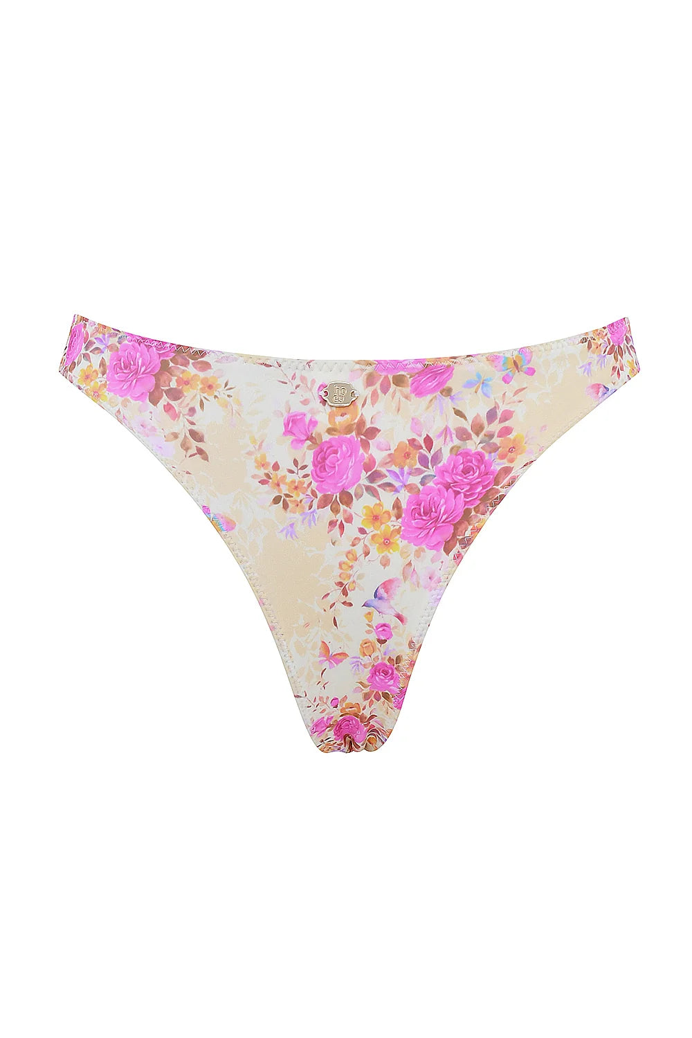 floral print high leg bikini bottom