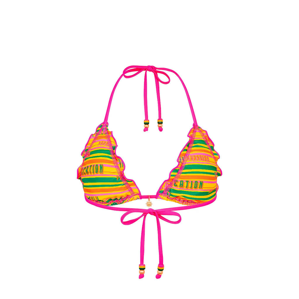 Lettuce Edge Bralette Bikini Top - Sunshine Lover