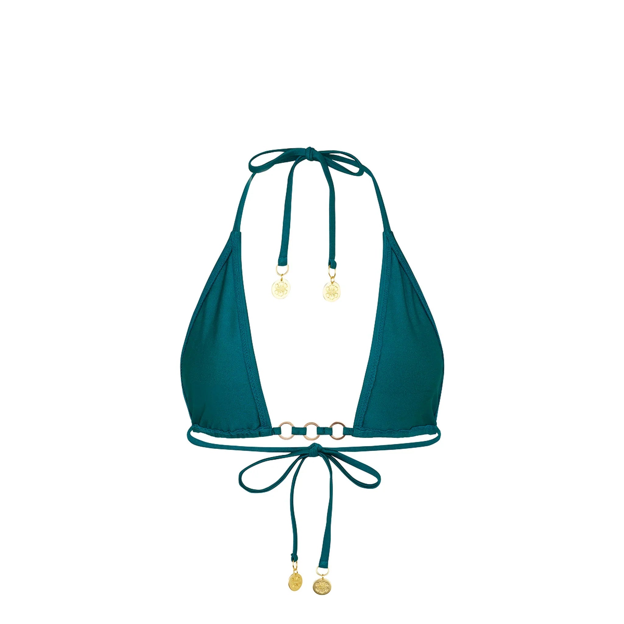 Trio Ring Triangle Bikini Top - Laguna Haze