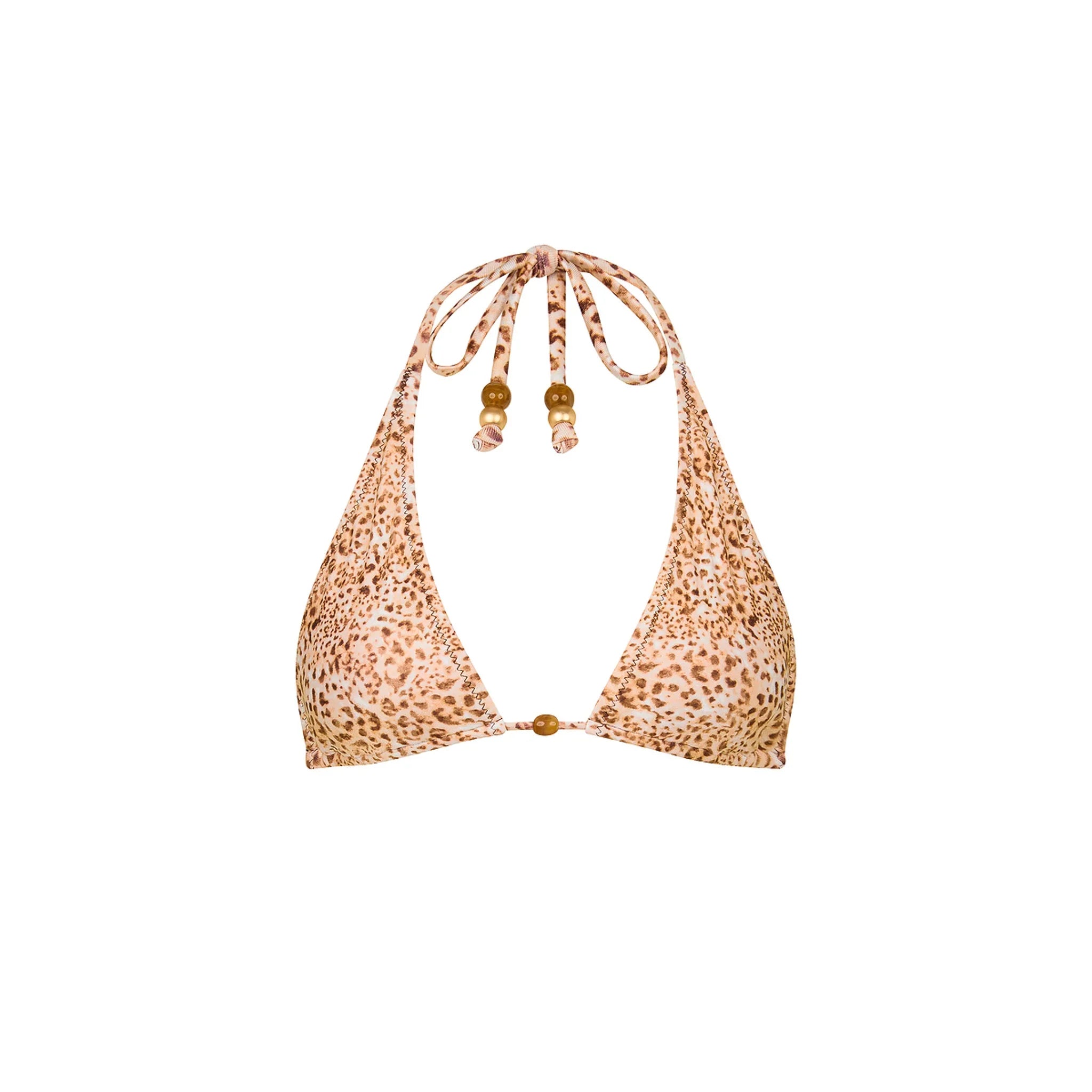 Classic Tie Halter Bikini Top - Wild Skies