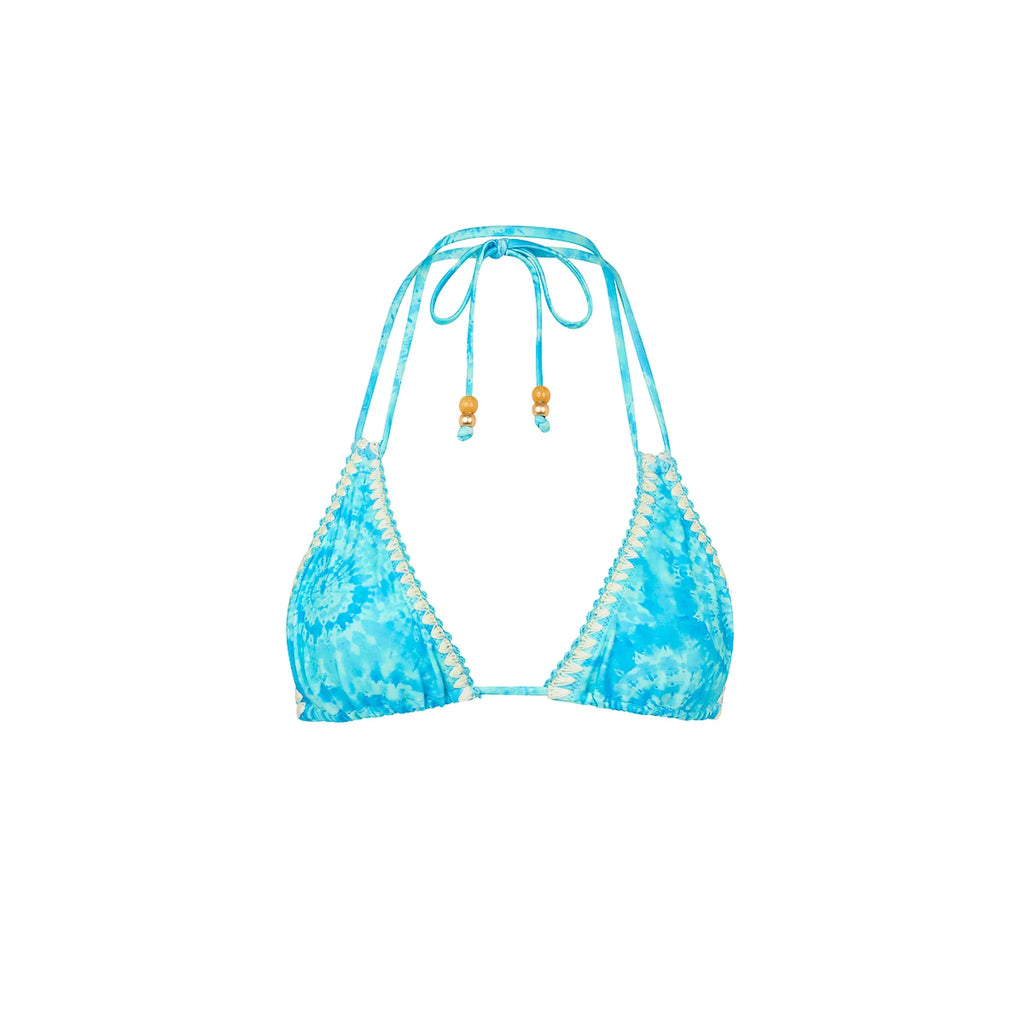 Crochet Halter Bikini Top - Starry Seas