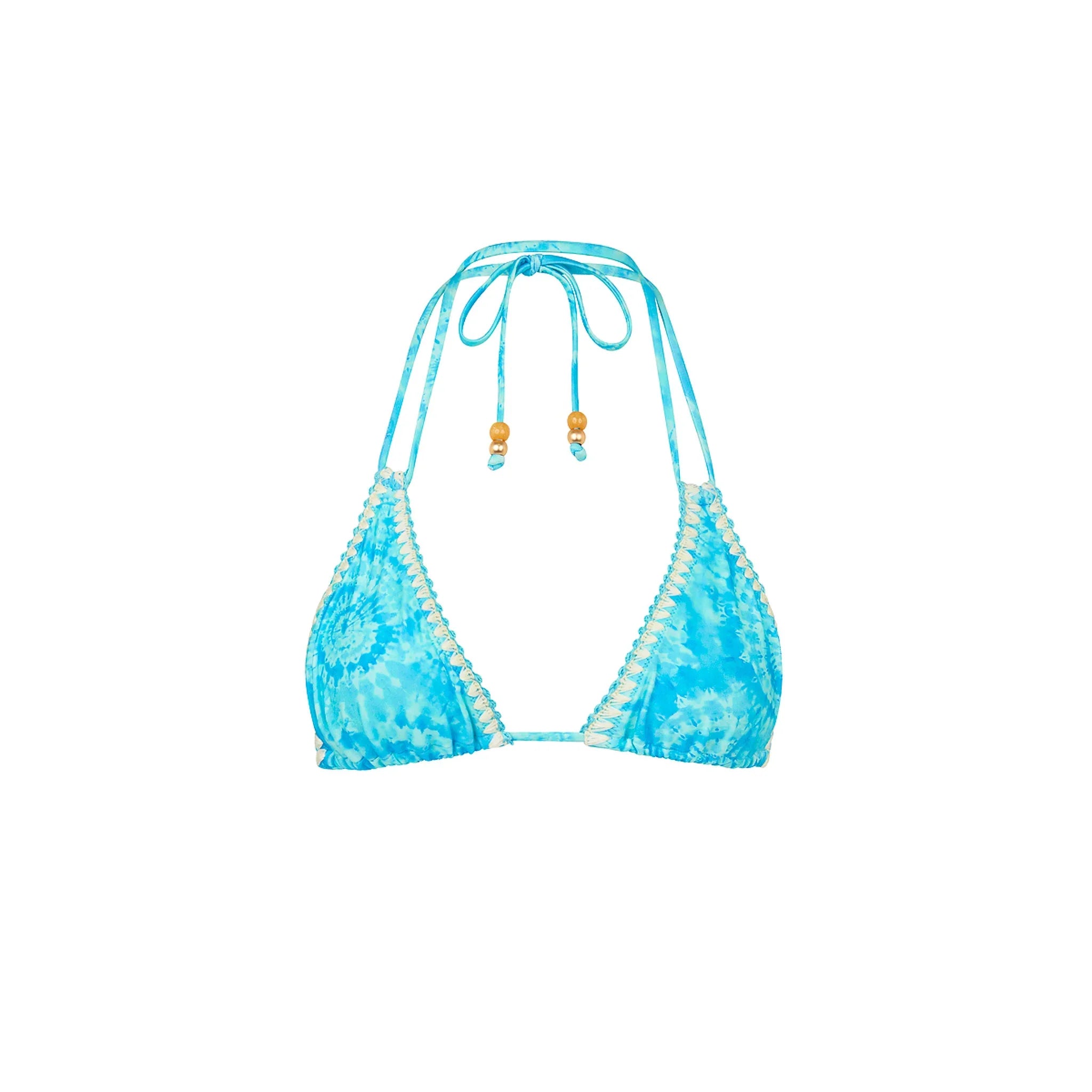 Crochet Halter Bikini Top - Starry Seas