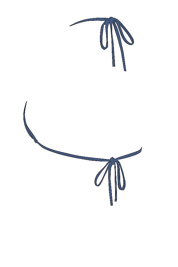 deep blue halter neck bikini top