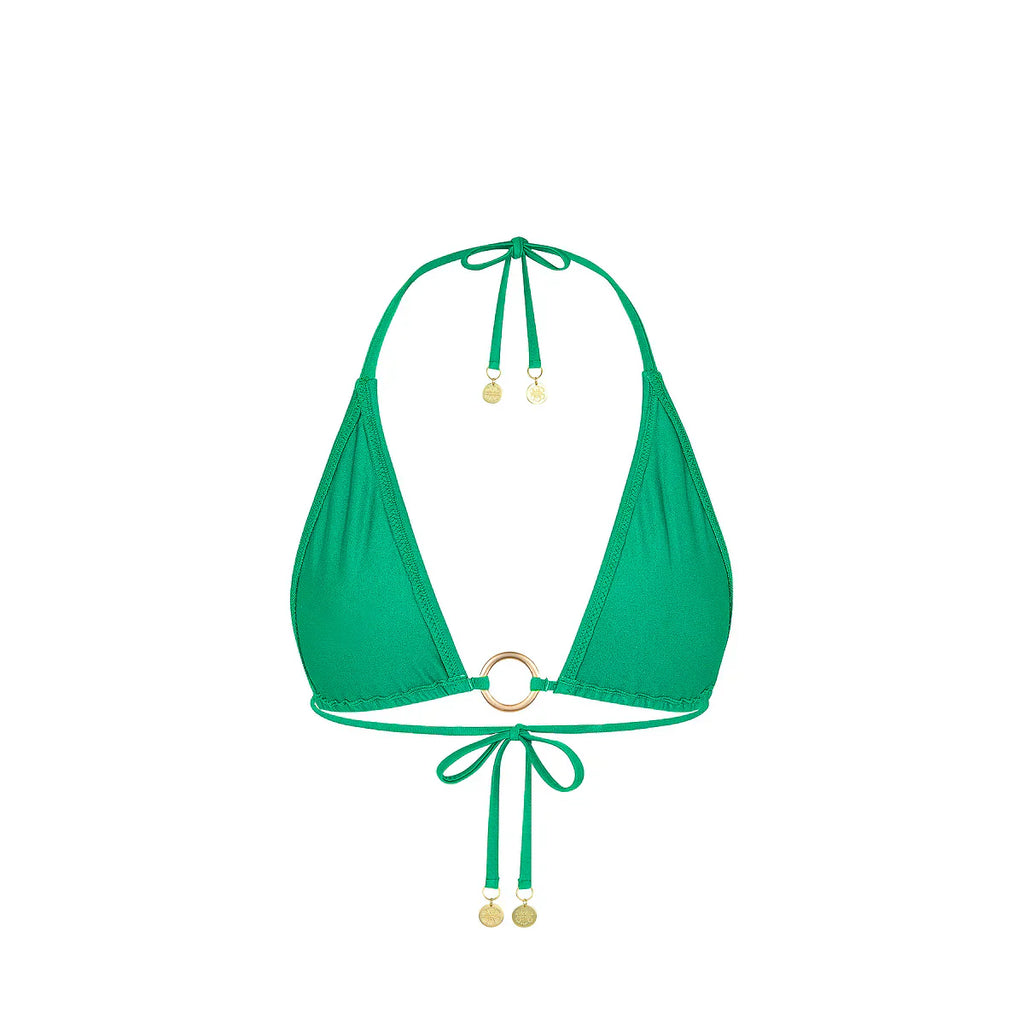 Ring Halter Bikini Top - Island Lush
