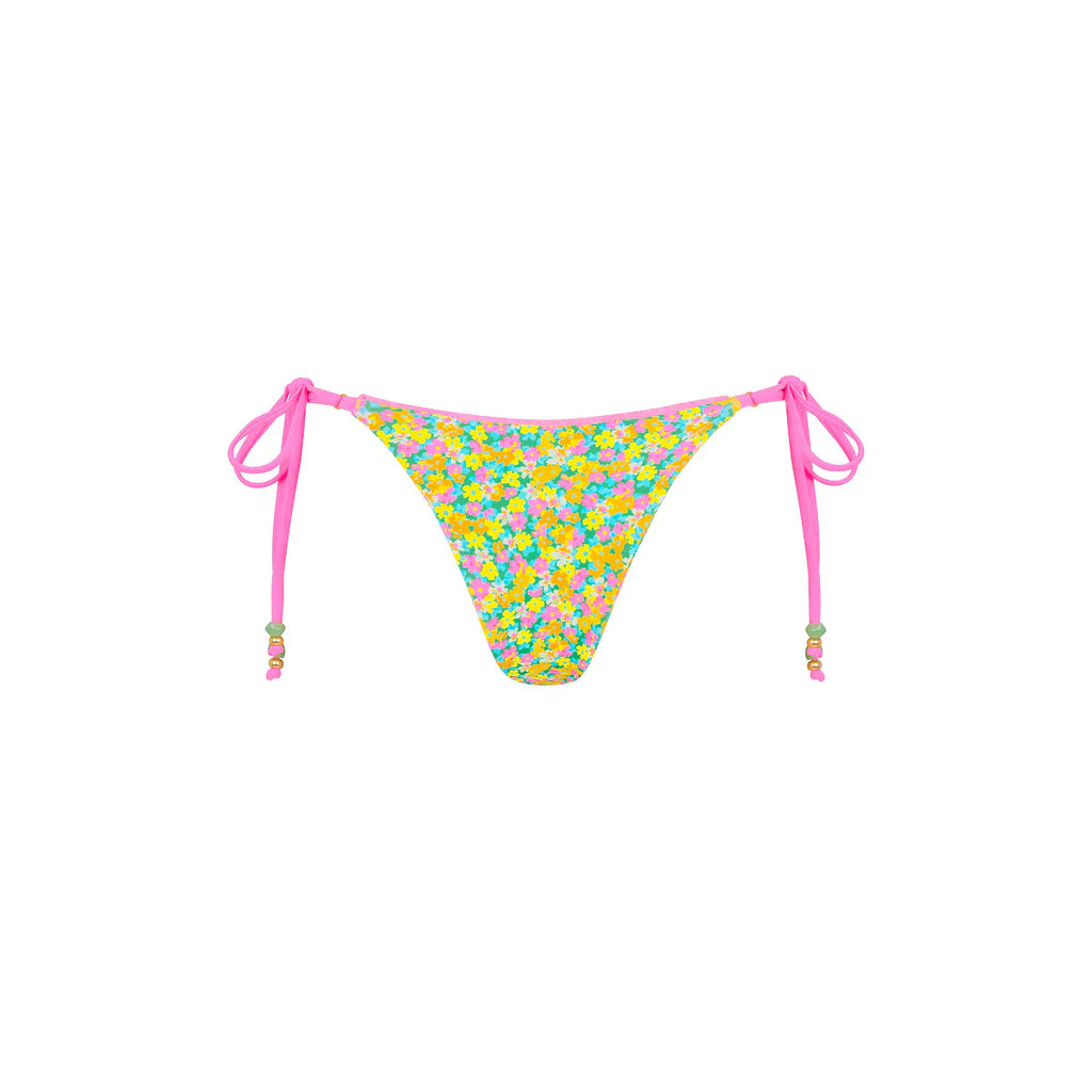 Decorative Thong Tie Side Bikini Bottom - Hula Honey