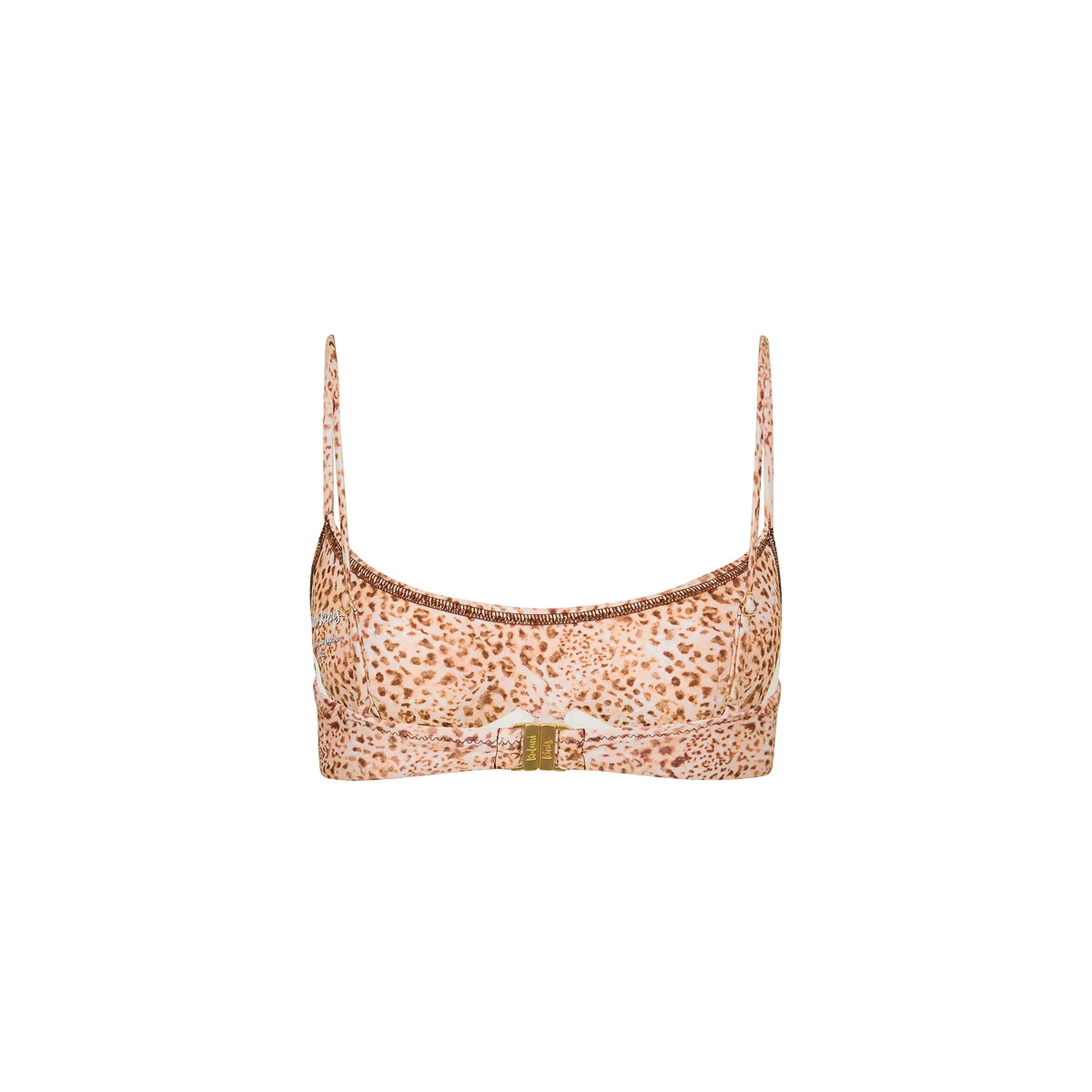 Invisible Underwire Crop Bikini Top - Wild Skies