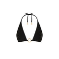 Ring Halter Bikini Top - Twilight Black