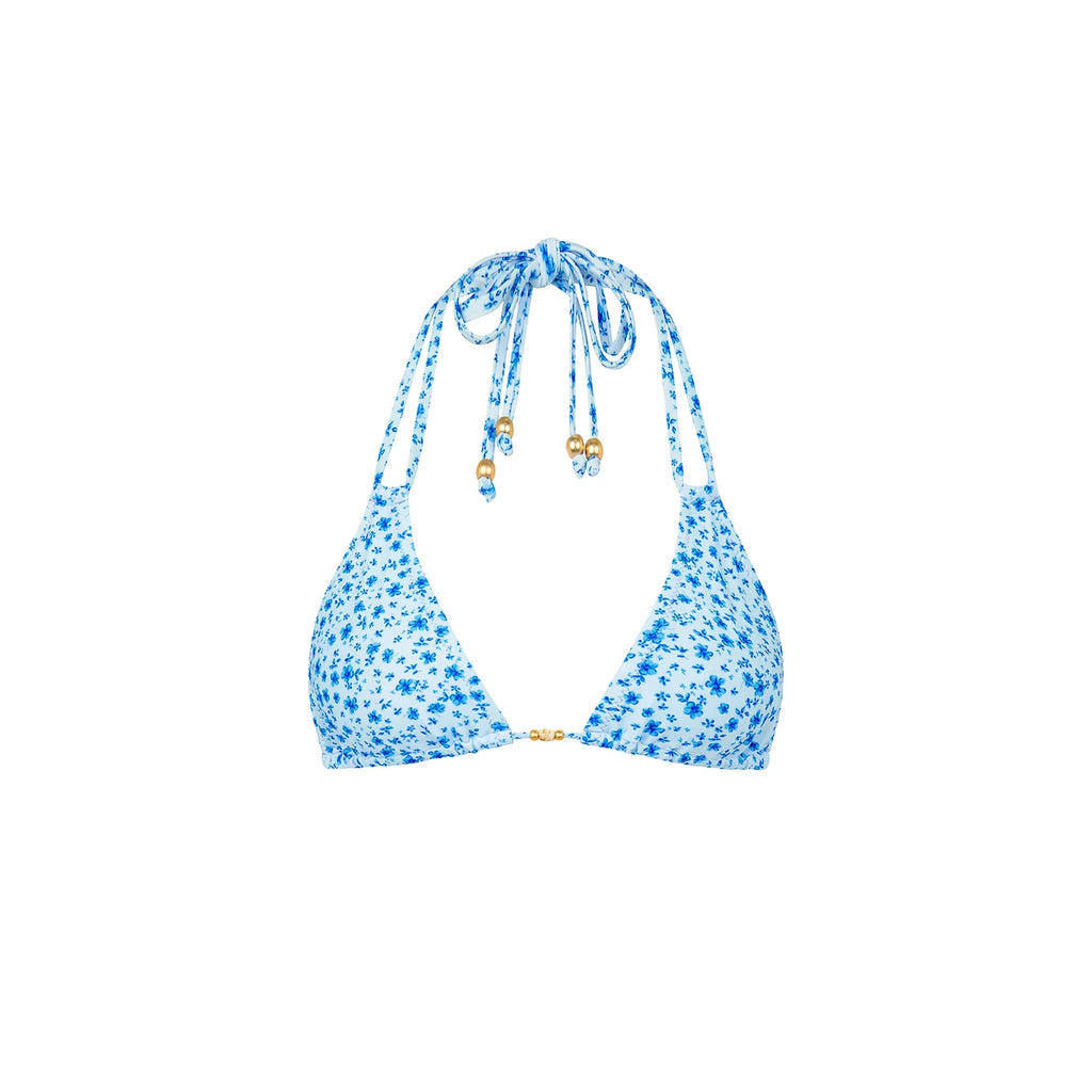 Halter Bralette Bikini Top - Dream Flower