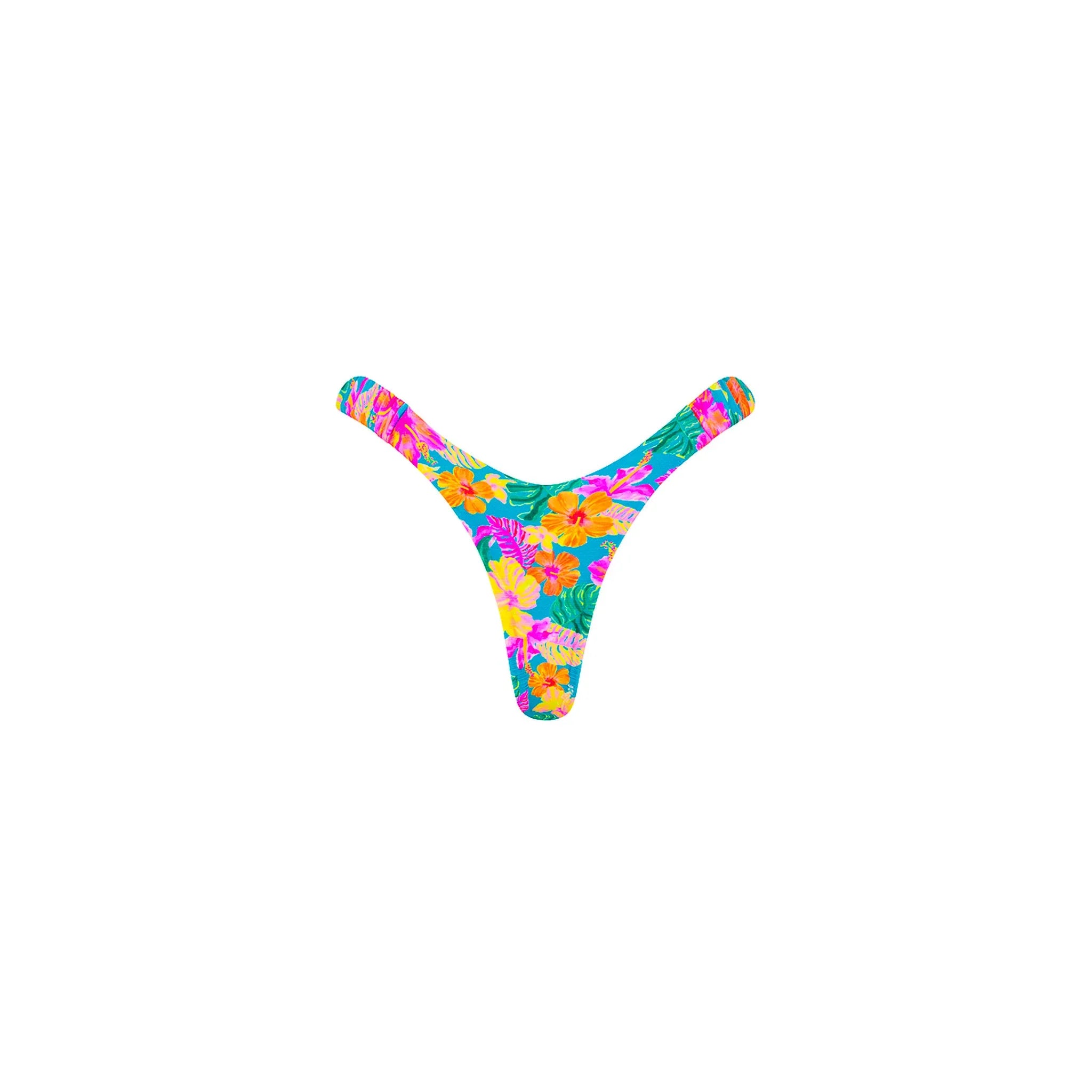 Retro Y Thong Bikini Bottom - Paradise Pop