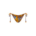 Dipped Cheeky Tie Bikini Bottom - Frangipani Fizz