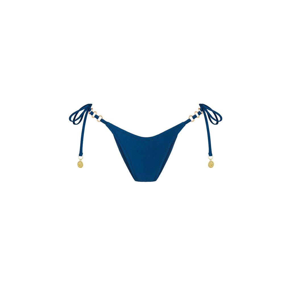 Trio Ring Cheeky Tie Bikini Bottom - Mystic Moon