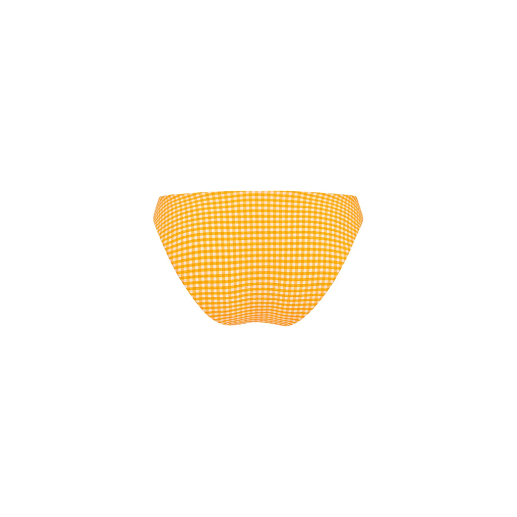 Minimal Full Coverage Bikini Bottom - Orange Cream
