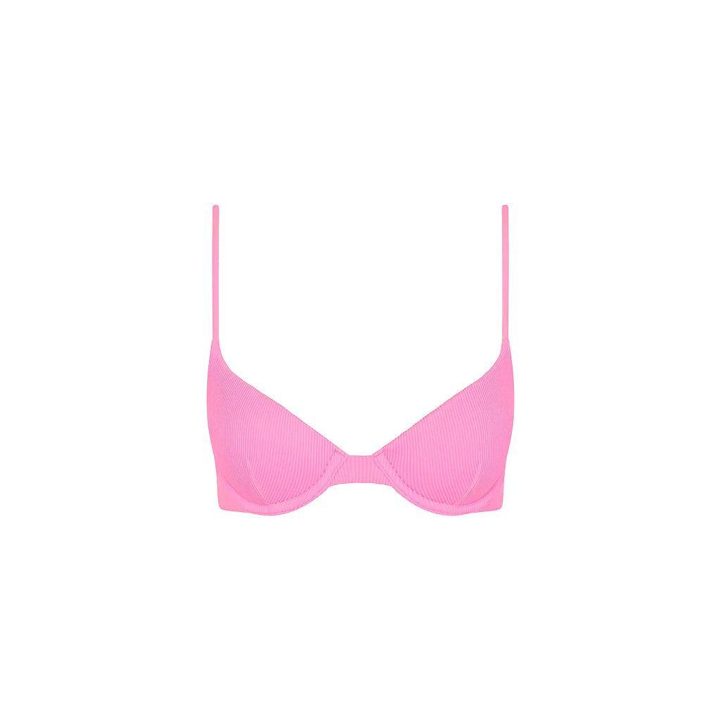 Slim Underwire Bra Bikini Top - Fairy Floss
