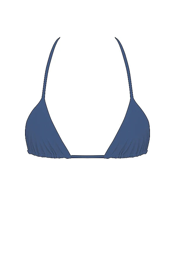 deep blue halter neck bikini top