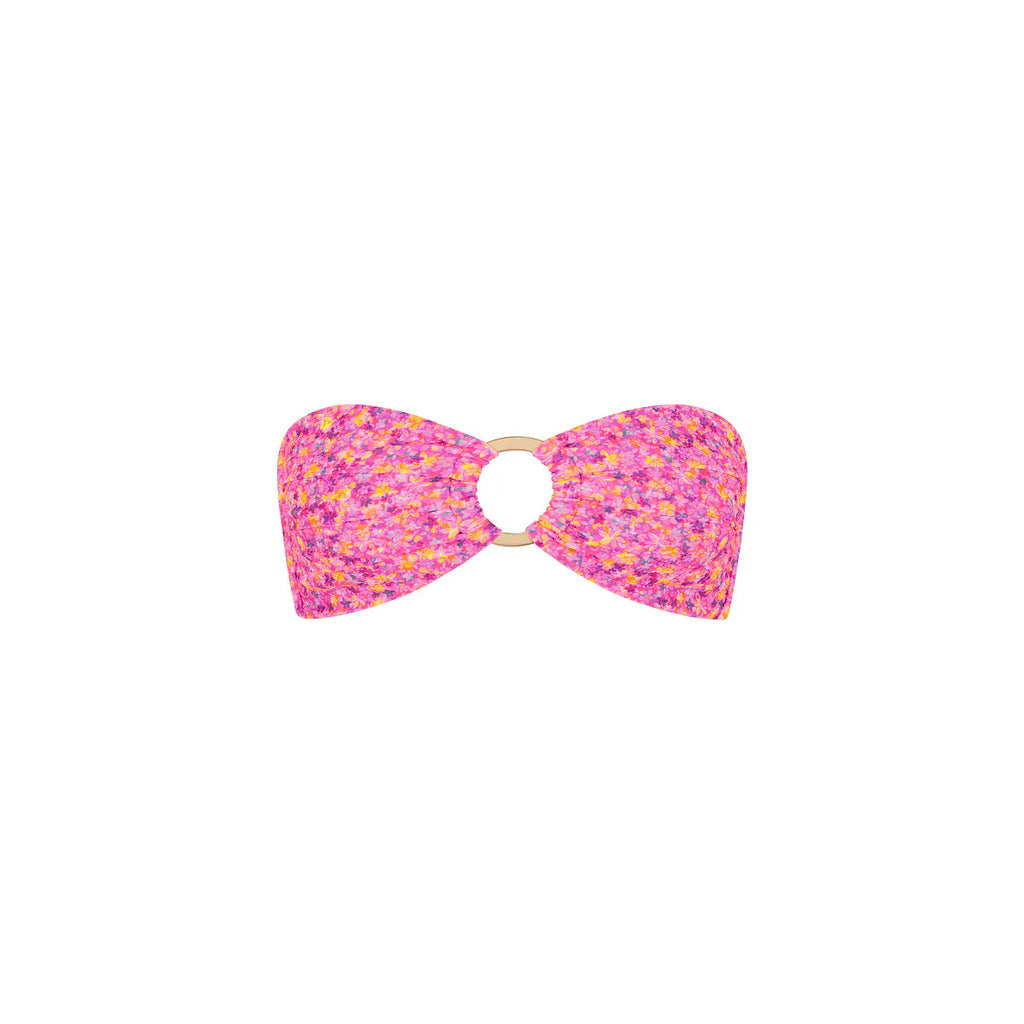 Strapless Bandeau Bikini Top - Gelato Bloom