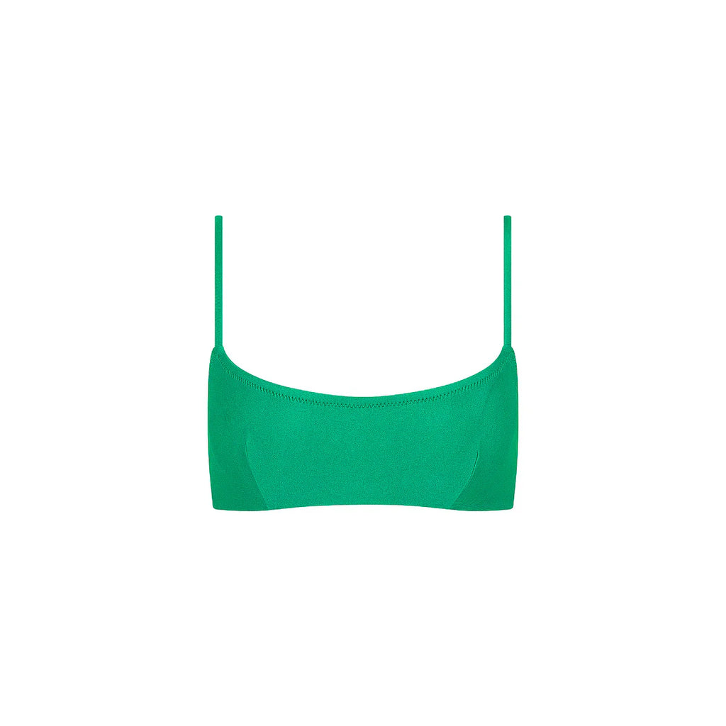 Invisible Underwire Crop Bikini Top - Island Lush