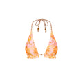 Frill Halter Bralette Bikini Top - Wild Skies