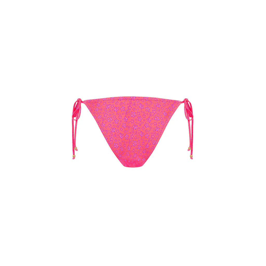 Dipped Cheeky Tie Bikini Bottom - Kiss Me