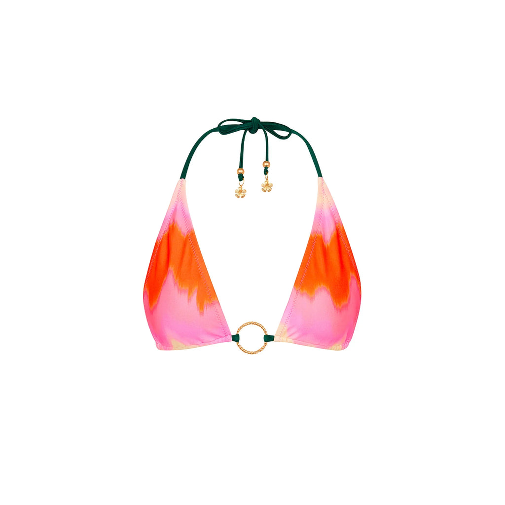 Ring Halter Bikini Top - Strawberry Vanilla