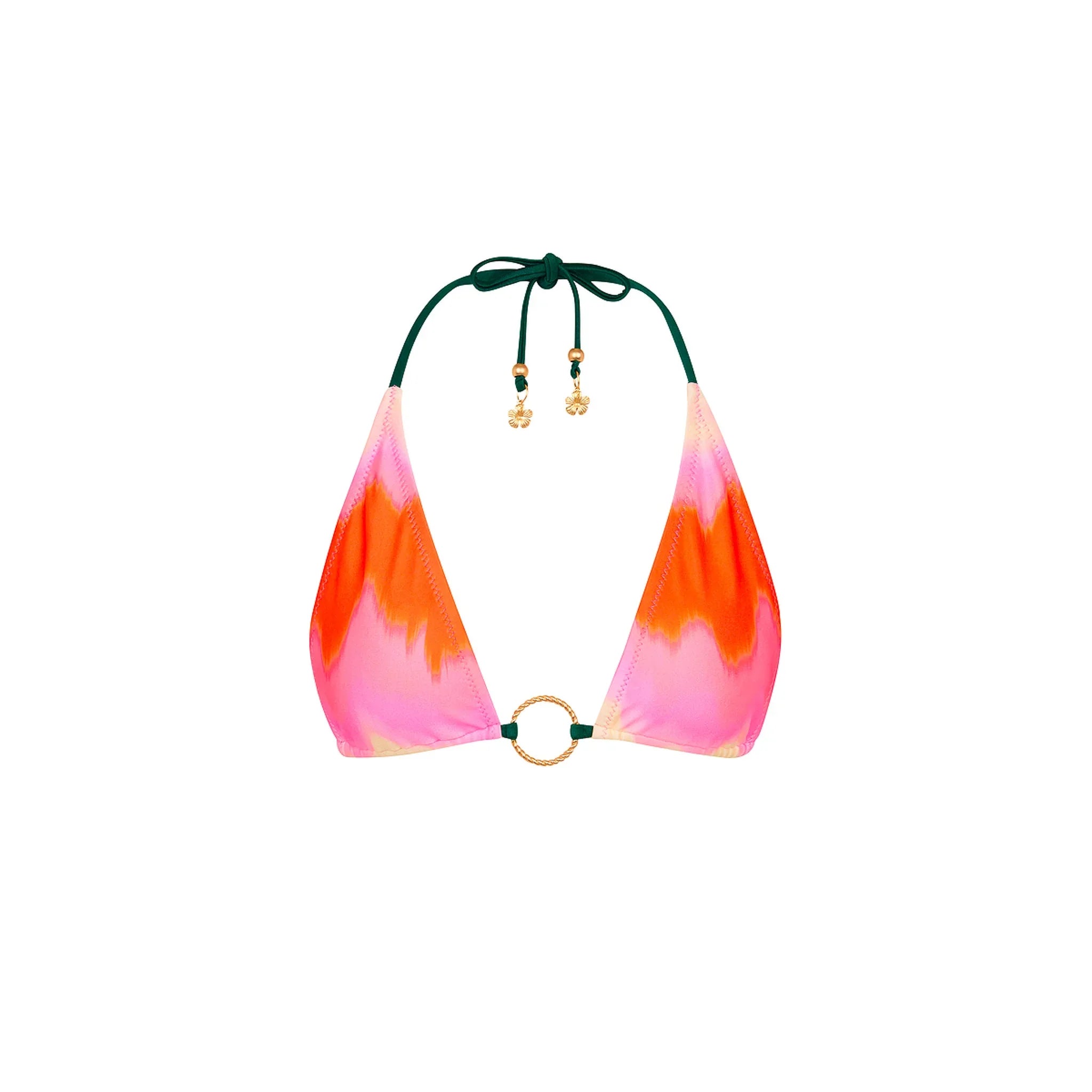 Ring Halter Bikini Top - Strawberry Vanilla