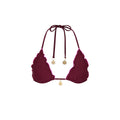 Lettuce Edge Bralette Bikini Top - Sangria Spritz