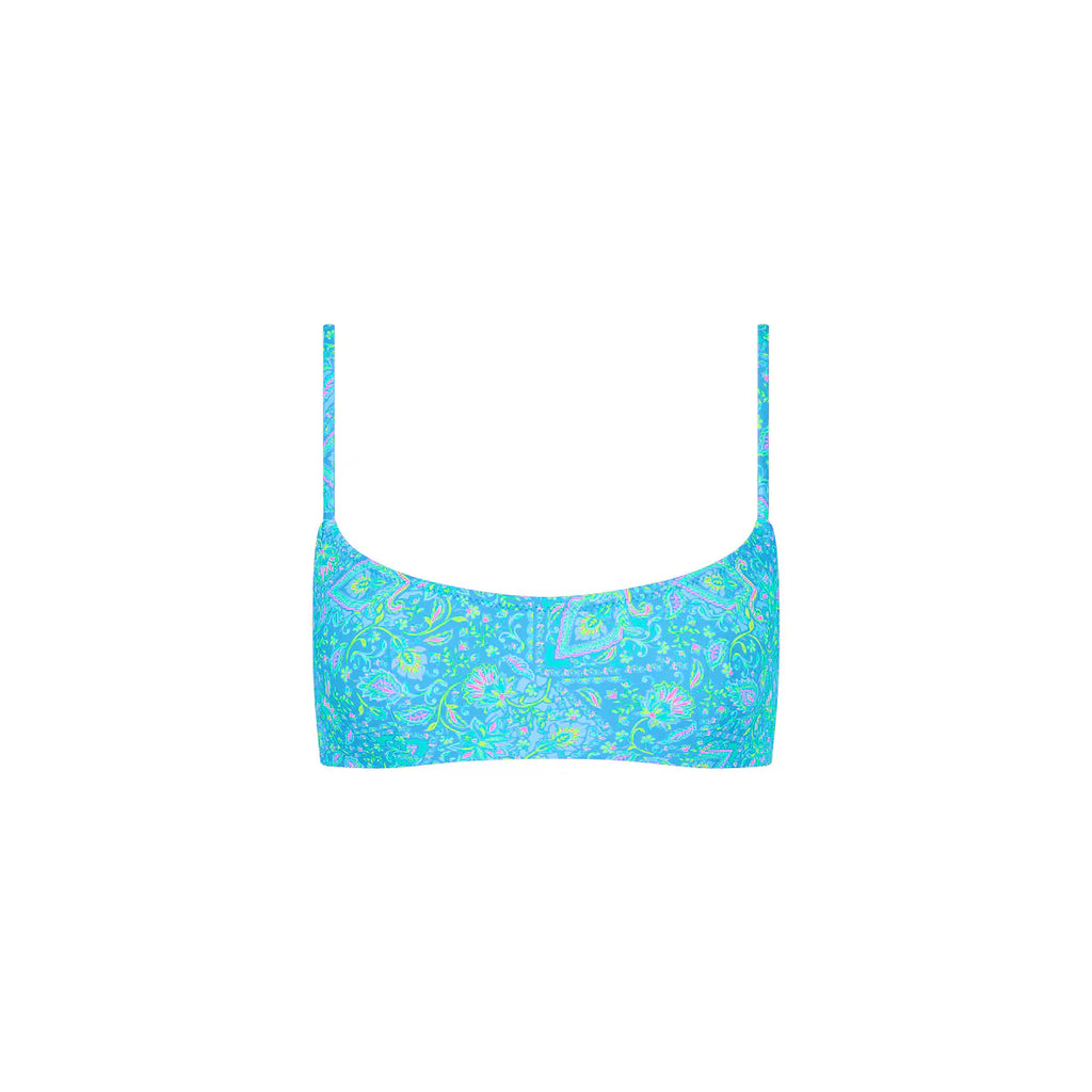 Invisible Underwire Crop Bikini Top - Stargaze