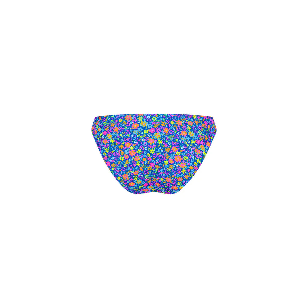 Minimal Full Coverage Bikini Bottom - Electric Bloom