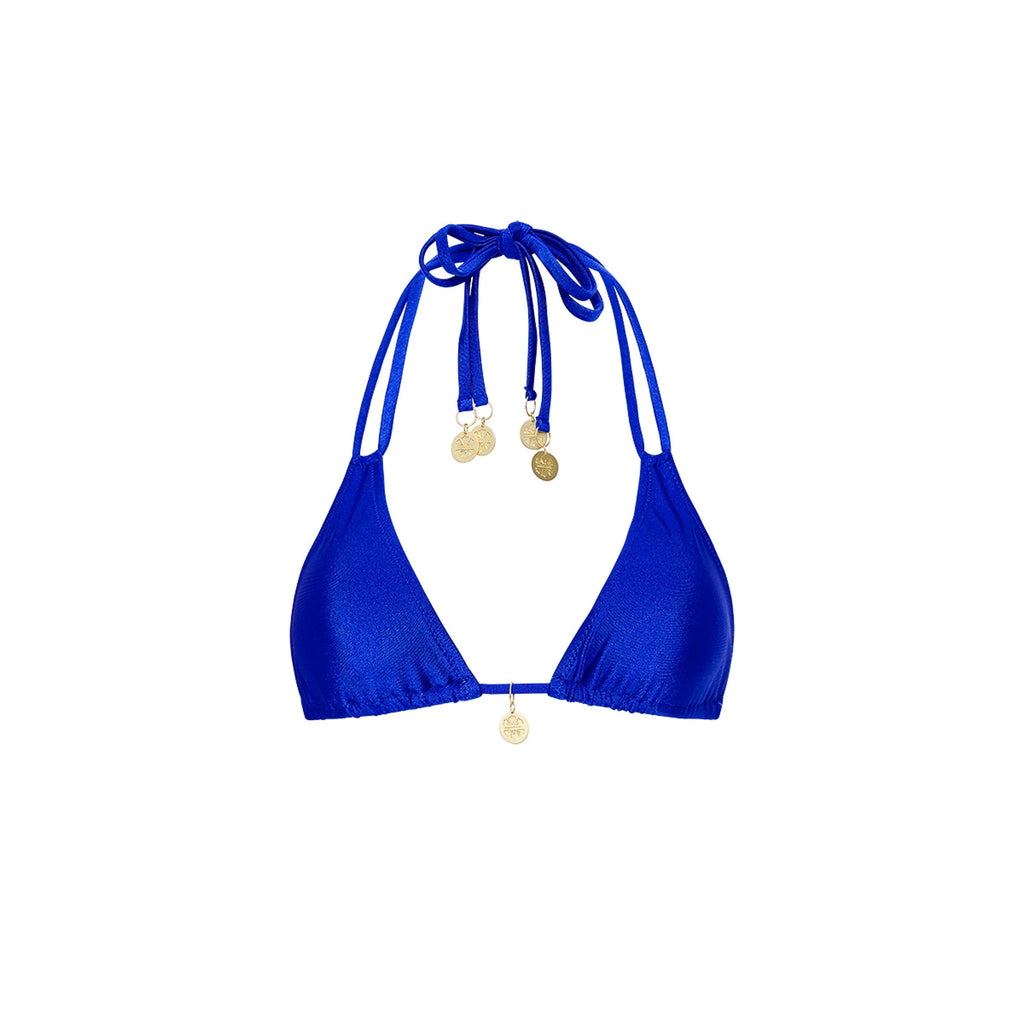 Halter Bralette Bikini Top - Blue Lagoon