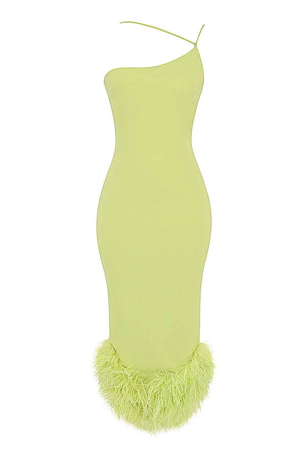 lime midi dress