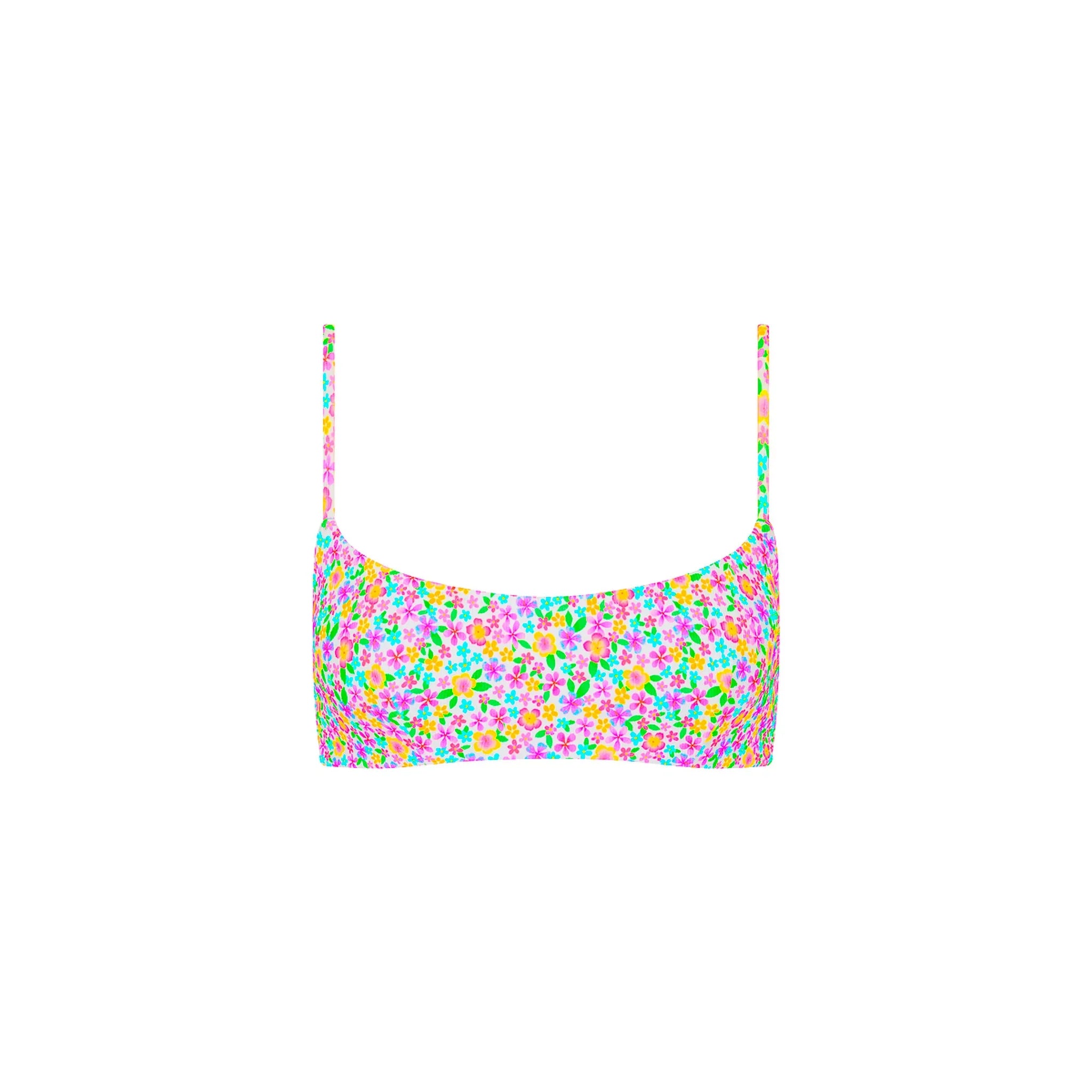 Invisible Underwire Crop Bikini Top - Field Trip